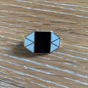 Vintage tie geometric clip